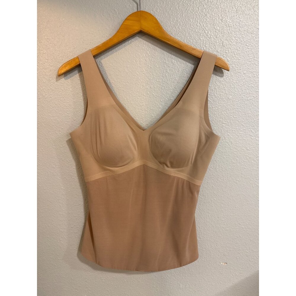 Honeylove Women's Nude Shaping Tank Top With Built-In Bra XL Lift‎ Wear